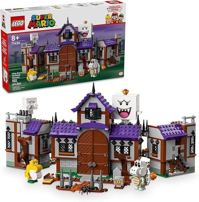 LEGO Super Mario King Boo's Haunted Mansion - Building Toy for Kids Ages 8+ - Mario Toy W/ 4 Minifigures - Gift for Boys, Girls, & Gamers - 71436