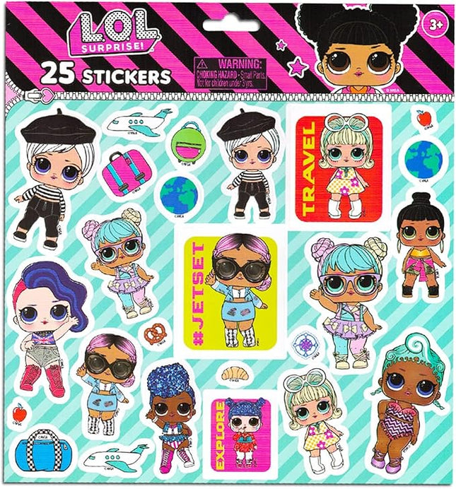 L.O.L. Surprise! LOL Dolls Stickers - 200 Count Party Set | Multicolor Paper Stickers for Kids, LOL Doll Party Favors