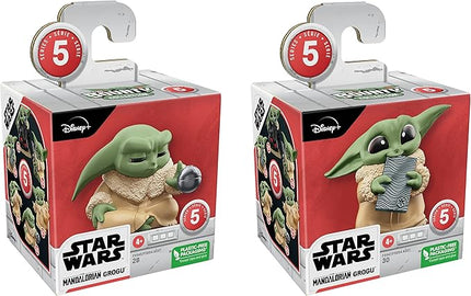 STAR WARS The Bounty Collection Series 5, 2-Pack Grogu Figures, 2.25-Inch-Scale Force Focus, Beskar Bite, Toy for Kids Ages 4 and Up