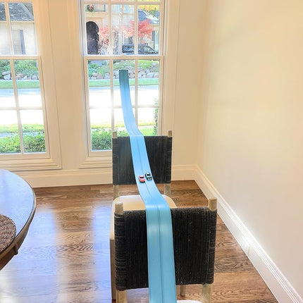 FlexTrack 5000 Flexible Race Car Track for Kids Toy with Suction Cups Compatible with Hot Wheels and Diecast 1/64th Cars and More 15 Feet Long Rolls Up Portable Racetrack (Daytona Blue)