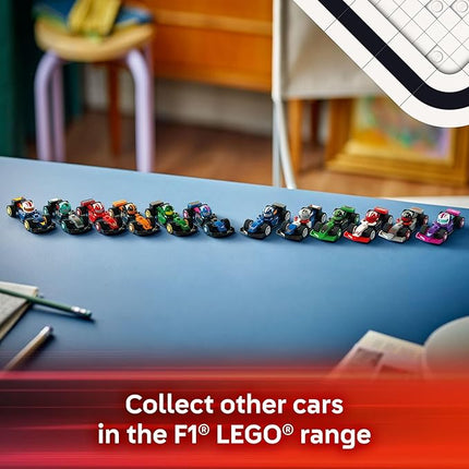 LEGO F1 Collectible Race Cars, 6 Pack - Building Set for Boys & Girls, Ages 6+ - Birthday Party Favor or Gift - Mystery Box W/Surprise F1 Car Toys - Travel Toys for Kids - 66796