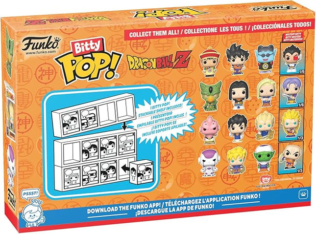 Funko Pop! Bitty: Dragon Ball Z 4PK - Cell (First Form), Android 17, Android 18, and A Surprise Mystery Mini Figure
