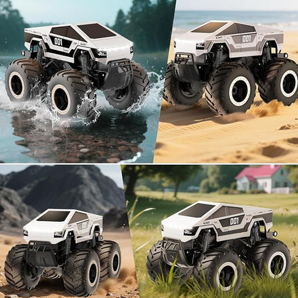1:16 RC Truck Car, Remote Control Car Waterproof Monster Truck, 4WD Waterproof RC Trucks Toy RC Cars for All Terrain, Gift for Boys and Girls Aged 6-12