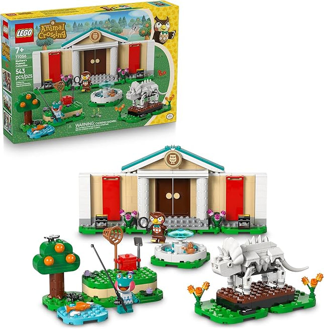 LEGO Animal Crossing Blathers’s Museum Collection Building Toy - Pretend Play Set W/2 Toy Minifigures for Girls & Boys, Ages 7+ - Building Blocks for Kids - Gift Idea for Birthdays & Gamers - 77056
