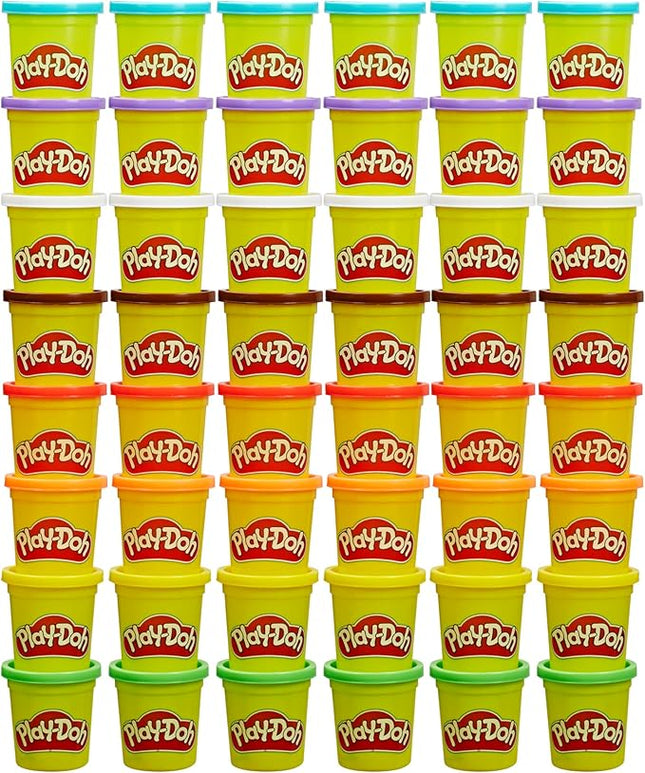 Play-Doh Bulk Pack of 48 Cans, 6 Sets of 8 Modeling Compound Colors, 3oz, Back to School Gifts & Prizes for Students & Classroom, Preschool Toys for Kids, Ages 2+ (Amazon Exclusive)