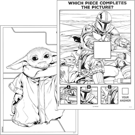 Bendon Star Wars Mandalorian Coloring Book Set with Baby Yoda Stickers Coloring Book, and More(Star Wars Classic)