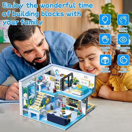 Friends House Building Block Set, Pets Collection Small Brick Model Set, Creative Mini Toy Building Sets, Children’s Day Birthday for Teens Kids Boys Girls 8+, 1235 PCS