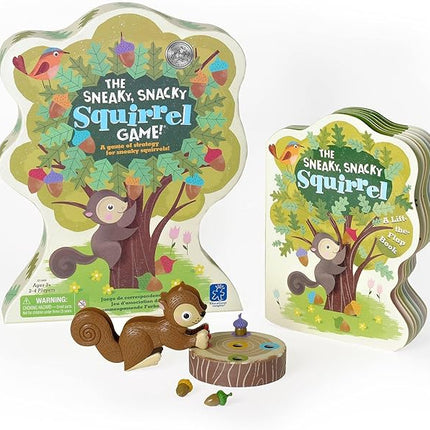Educational Insights The Sneaky, Snacky Squirrel Game and Board Book for Preschoolers & Toddlers, Gift For Boys & Girls, Ages 3+ 2.82-Pound