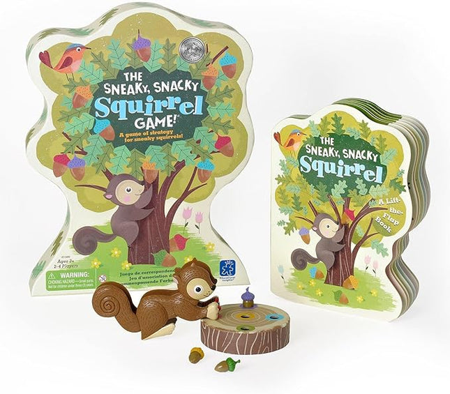 Educational Insights The Sneaky, Snacky Squirrel Game and Board Book for Preschoolers & Toddlers, Gift For Boys & Girls, Ages 3+ 2.82-Pound