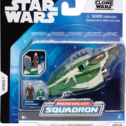 Star Wars Micro Galaxy Squadron Jedi Starfighter Mystery Bundle - 5-Inch Vehicle and 2.5-Inch Vehicle with Micro Figure Accessories