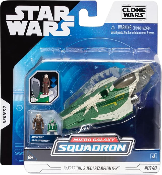 Star Wars Micro Galaxy Squadron Jedi Starfighter Mystery Bundle - 5-Inch Vehicle and 2.5-Inch Vehicle with Micro Figure Accessories