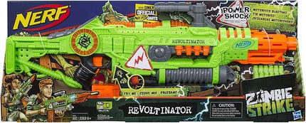 Nerf Revoltinator Zombie Strike Toy Blaster with Motorized Lights Sounds & 18 Official Darts for Kids, Teens, & Adults