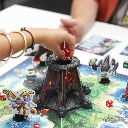 IELLO: King of Monster Island - Strategy Board Game, Sequel of The King of Line, Family, Play Cooperatively, Ages 10+, 1-5 Players, 60 Minutes