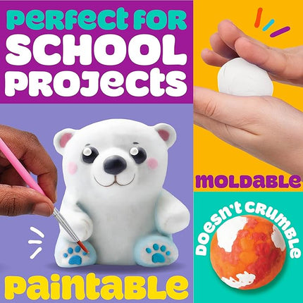 Play-Doh Brand Air-Dry Clay, 5 oz. Air and Modeling Clay Bag, Arts and Crafts Supplies for Adults and Kids, Tools & Kit