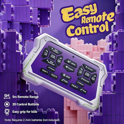 Ruko 6088 RC Robot Toys for Kids, Smart Gesture Sensing Interactive, Singing Dancing Rechargeable Programmable, Gifts for Girls & Boys 3 4 5 6 Years Old, Pink