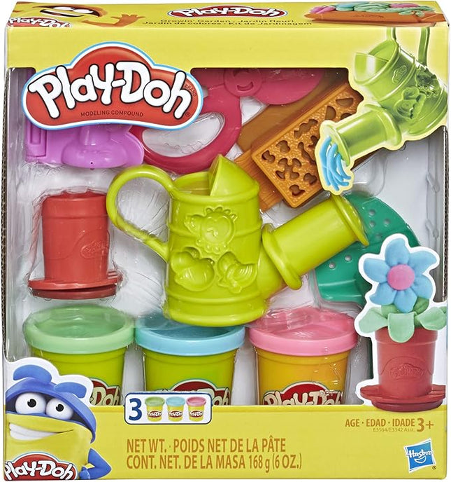 Play-Doh Growin' Garden Toy Gardening Tools Set for Kids with 3 Non-Toxic Colors