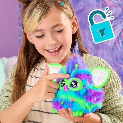 Furby Galaxy Edition, Glow in The Dark, 15 Fashion Accessories, Interactive Plush Toys for 6 Year Old Girls & Boys & Up, Voice Activated Animatronic (Amazon Exclusive)