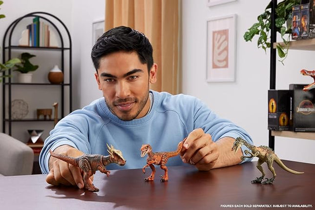 Mattel Jurassic World Hammond Collection Dinosaur Action Figure Toy, Stygimoloch, Premium Movie Design Glass Eyes & 14 Points Articulation