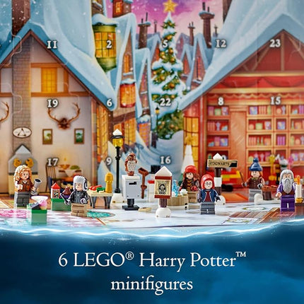 Lego Harry Potter 2023 Advent Calendar 76418 Christmas Countdown Playset with Daily Suprises, Discover New Experiences with This Featuring 18 Hogsmeade Village Mini Builds & 6 Minifigures