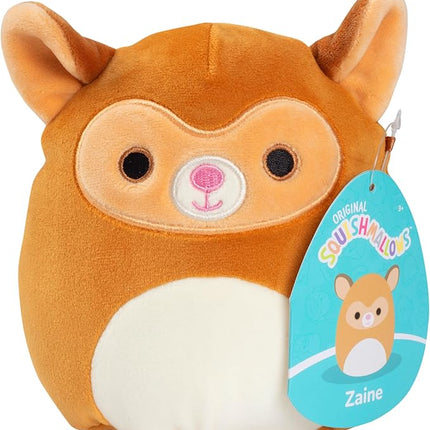 Squishmallows Original 5-Inch Zaine The Lemur - Official Jazwares Plush - Collectible Soft & Squishy Mini Little Stuffed Animal Toy - Gift for Kids, Girls & Boys