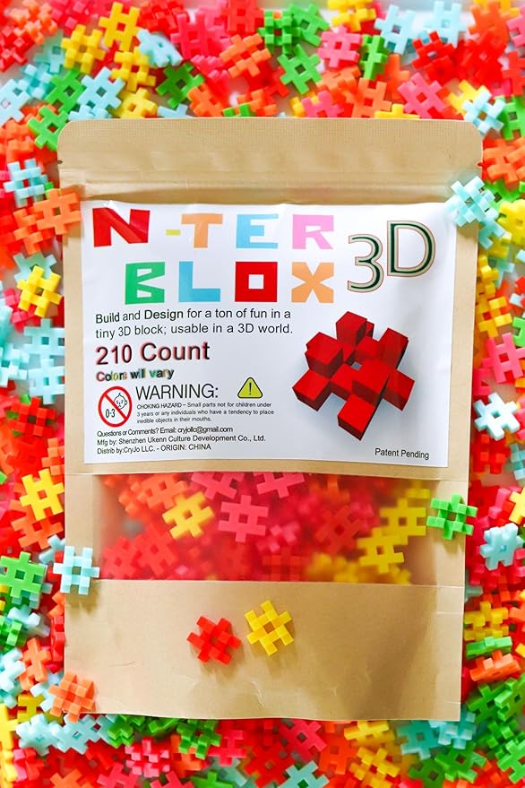 3D - Build, Create & Learn with The Ultimate Construction Toy - 210 Pieces