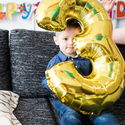 Smlpuame 40 inch Number Balloon 0-9 Gold Large Number 23 Balloons for Birthday Party Celebration Decorations Supplies