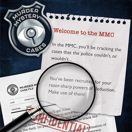 Lucky Egg MMC Death in The Eiffel Tower – Thrilling Murder Mystery Games for Adults in Paris – 22 Realistic Evidence Pieces, 150 Min Gameplay (3/5 Difficulty) – Cold Case Files Game for 1-10 Players