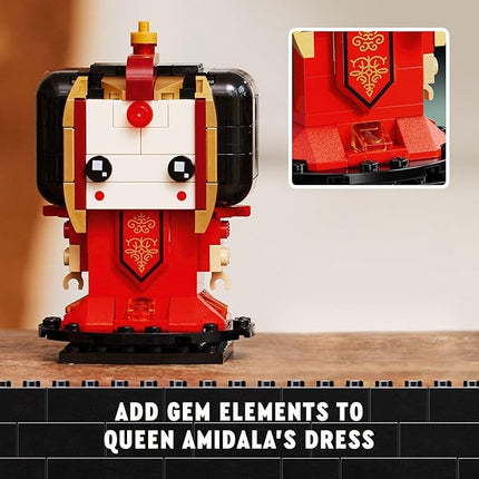 LEGO Star Wars BrickHeadz The Phantom Menace - Collectible Star Wars Figures of Annakin, Darth Maul, & More - Gift for Fans - 40676