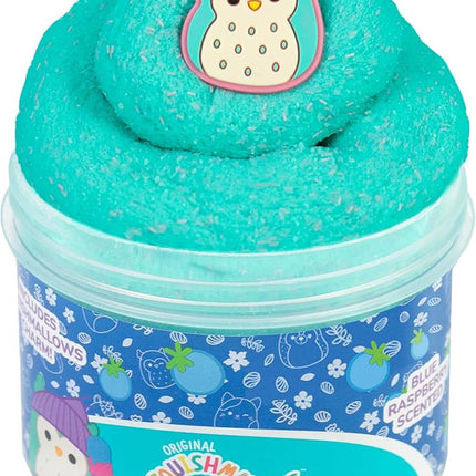 Original Squishmallows Winston Premium Cloud Slime - Limited Release, Blue Raspberry Scent, 8 oz. Jar