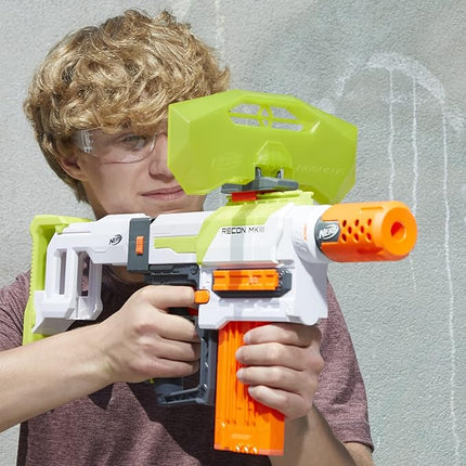 NERF Modulus Recon MKIII Blaster, Removable Stock and Barrel Extension, Dart Shield, 12-Dart Clip, 12 Elite Darts, Outdoor Games and Toys for Boys and Girls (Amazon Exclusive)