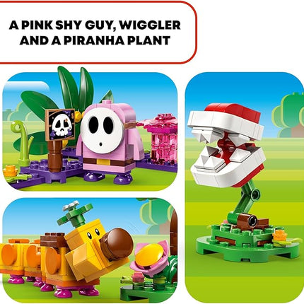 LEGO Super Mario Soda Jungle Maker Set, Customizable Nintendo Birthday Gift, Mario Playset for Kids, Pink Shy Guy and a Wiggler, Jungle Toys for Boys, Girls and Any Gamers Ages 7 and Up, 71434