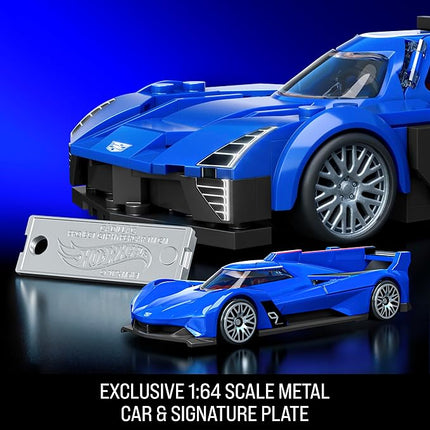 Hot Wheels Speed Series Building Set, Cadillac Project GTP Hypercar with 236 Pieces, Realistic Details and Custom Decals, Adult Collectors and Kids Ages 10+