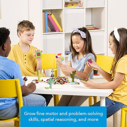 Plus Plus 240 Piece Interlocking Building Blocks for Kids, Open Ended Connecting Toys, Stem Bin Classroom Mini Manipulatives - Botanica Mix Play Tube
