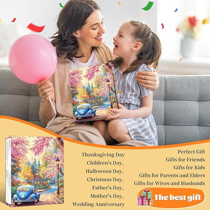 Romantic Corner Spring Jigsaw Puzzles, Puzzles for Adults 1000 Pieces, Amour Alcove Impossible Challenging Puzzles Game, Home Decoration Puzzle, Interlock Perfectly No Dust