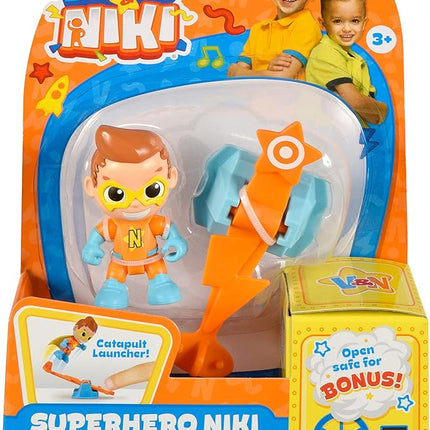BANDAI Vlad & Niki Play Action Figure - Superhero Niki Figure - Articulated Action Figurine with Accessories, Multicolor, P57552