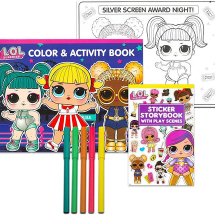 LOL Dolls Ultimate Lap Desk Activity Set - Bundle with LOL Dolls Coloring Books, Stickers, Games, Puzzles, Drawing and More (LOL Dolls Activities for Girls, Kids)