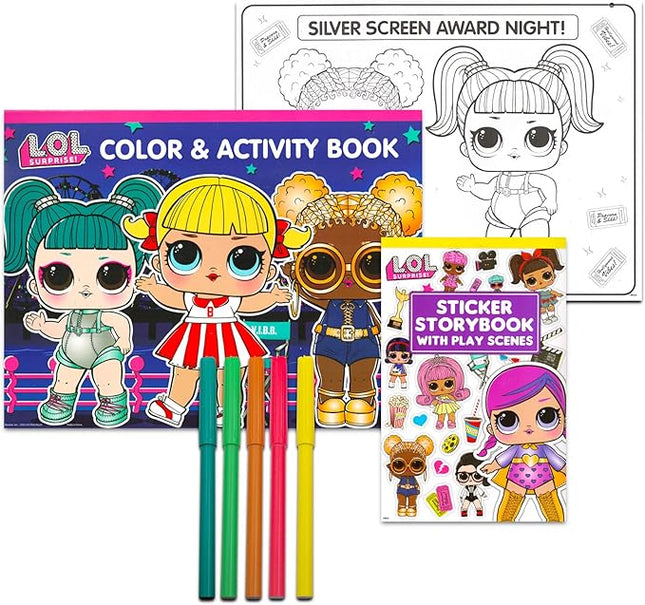 LOL Dolls Ultimate Lap Desk Activity Set - Bundle with LOL Dolls Coloring Books, Stickers, Games, Puzzles, Drawing and More (LOL Dolls Activities for Girls, Kids)