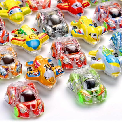 Buauty 100 Pcs Toy Cars Mini Pull Back Cars, Party Favors for Kids, Small Racing Car Carnival Prizes Classroom Rewards, Pinata Stocking Goodie Bag Stuffers Birthday Toys for Toddler Girls Boys
