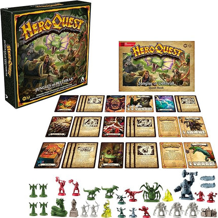 Avalon Hill HeroQuest Jungles of Delthrak Quest Pack | Roleplaying Games | Ages 14+ | 2 to 5 Players | Requires HeroQuest Game System to Play