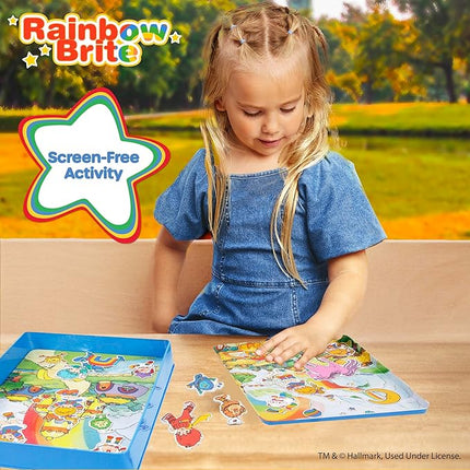 Rainbow Brite Magnetic Playset, 75 Characters & Accessories, Reusable Storage Tin and Play Scene, Fun Toddler Toys, Mess Free Travel Games & Road Trip Essentials, 4 Year Old Girl Birthday Gifts