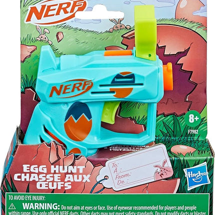 Nerf Elite 2.0 Easter Egg Hunt Blaster, 2 Nerf Elite Darts, Pull to Prime, Spring Toy Foam Blaster for 8 Year Old Boys & Girls