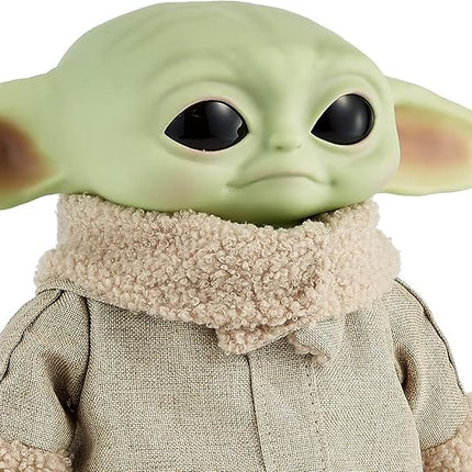Mattel Star Wars The Mandalorian Grogu RC 12-inch Plush Toy, Real Moves Soft Body Doll with Remote-Controlled Motion & Sounds