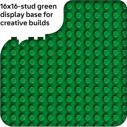 LEGO DUPLO Green Building Plate - 16x16 Stud Learning and Educational Building Toy for Toddlers, Preschool, Boys and Girls, Ages 1.5+ - Gift Ideas for Birthdays - 10460