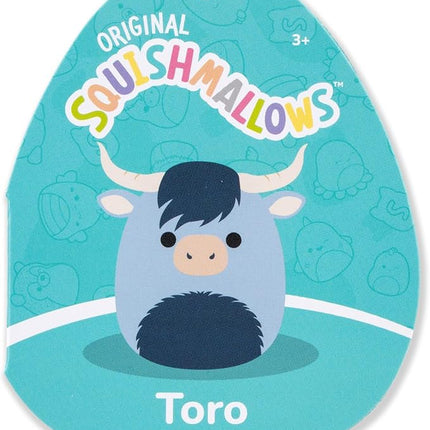 Squishmallows Original 14in Toro The Blue Highland Cow – Official Jazwares Plush (Large)