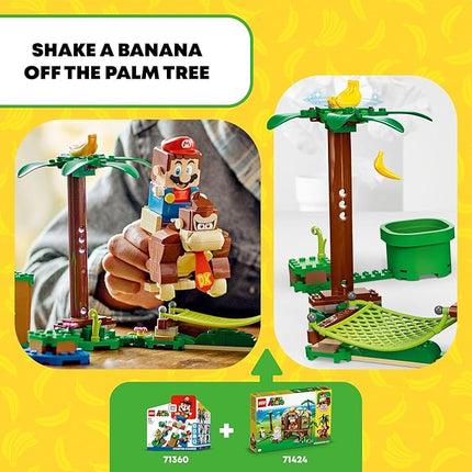 LEGO Super Mario Donkey Kong's Tree House Expansion Set - Building Toys for Boys & Girls, Ages 8+ Years - Pretend Play Toy Figures & Playsets - Gifts for Kids - 71424