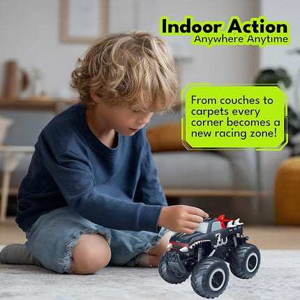 Threeking 1:16 Waterproof Monster Truck Pickup Toys RC Cars Remote Control Car Truck Toys 4WD All Terrain Off-Road Car Toy Gifts Presents 6 7 8 9 10 11 12 Year Old Kids Boys Girls Toys