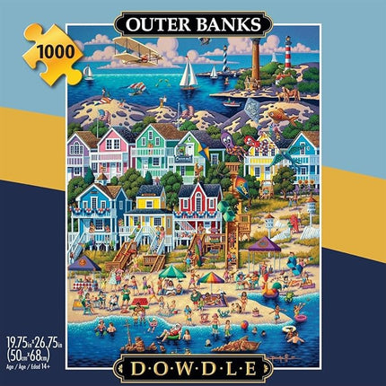 Buffalo Games - Dowdle - Outer Banks - 1000 Piece Jigsaw Puzzle for Adults -Challenging Puzzle Perfect for Game Nights - Finished Size is 26.75 x 19.75