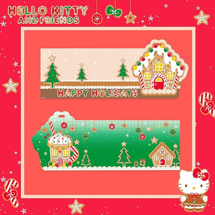 Hello Kitty and Friends Holiday Puffy Sticker Playset, Includes Over 30 Hello Kitty Stickers, 2 Sticker Play Scenes, Reusable Stickers for Kids, Sanrio Stuff, Reusable Sticker Book, Travel Toys