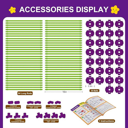 Glow In The Dark Fort Building Kit for Kids,STEM Construction Toys, Educational Gift for 4 5 6 7 8 9 10 11 12 Years Old Boys and Girls,Ultimate Creative Set for Indoor & Outdoors Activity,140 Pcs