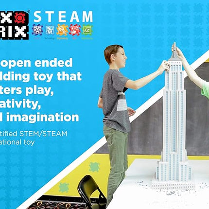 Pix Brix Pixel Art kit Puzzle Bricks - 6,000 Piece Pixel Art Container, 12 Color Medium Palette - Interlocking Building Bricks, Create 2D and 3D Builds Without Water or Glue - Stem Toys, Ages 6 Plus